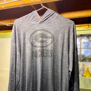 Green Bay Packers  Nike Long Sleeve Hooded Shirt